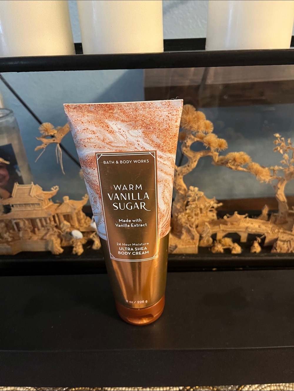 Bath & Body Works Warm Vanilla Sugar Body Cream - Gold, White, Brown
